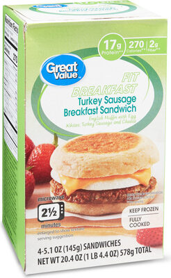 Turkey Sausage Muffin Sandwiches, Turkey Sausage