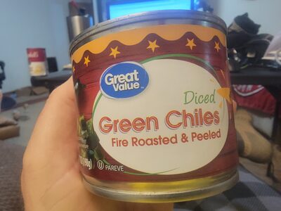 Medium Fire Roasted & Peeled Diced Green Chiles, Medium Fire Roasted & Peeled