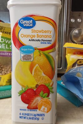 Strawberry Orange Banana Drink Mix, Strawberry Orange Banana