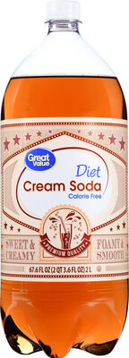 Diet Cream Caffeine Free Soda, Diet Cream