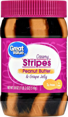 Creamy Peanut Butter & Grape Jelly Stripes, Creamy Peanut Butter & Grape Jelly