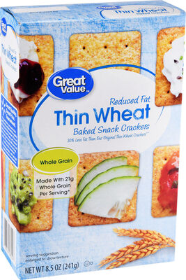 Thin Wheat Baked Snack Crackers