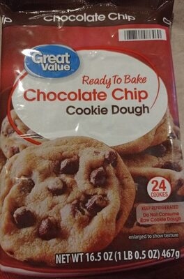Chocolate Chip Ready To Bake Cookie Dough, Chocolate Chip