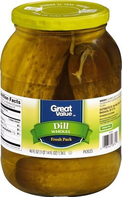 Dill Wholes Pickles, Dill