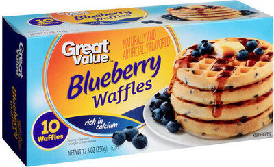 Blueberry Flavored Waffles, Blueberry