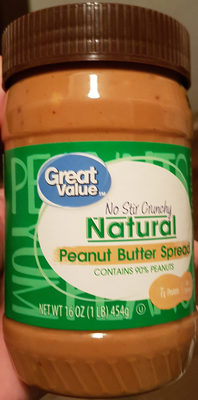 Crunchy No Stir Natural Peanut Butter Spread, Crunchy