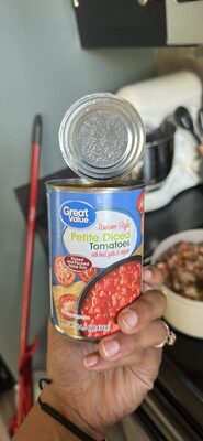 Italian Style Petite Diced Tomatoes With Basil, Garlic & Oregano, Italian Style