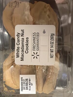 White Candy Macadamia Nut Cookies, White Candy Macadamia Nut