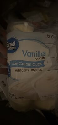 Vanilla Ice Cream Cups, Vanilla