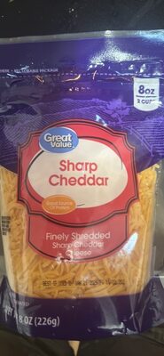 Sharp Cheddar Finely Shredded Cheese, Sharp Cheddar