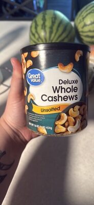 Unsalted Deluxe Whole Cashews, Unsalted