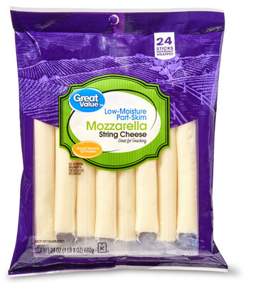 Mozzarella Low-Moisture Part-Skim String Cheese Sticks, Mozzarella