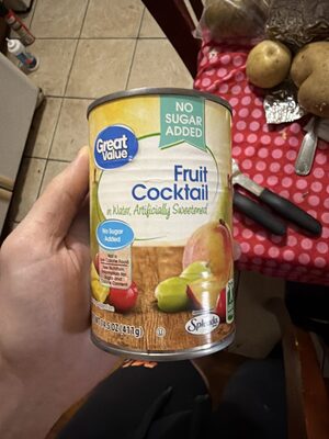 No Sugar Added Fruit Cocktail Packed In Water Sweetened With Splenda, Sweetened With Splenda