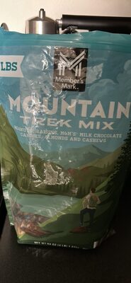 Mountain Peanuts, Raisins, M&M's Milk Chocolate Candies, Almonds And Cashews Trek Mix, Mountain Peanuts, Raisins, M&M's Milk Chocolate Candies, Almonds And Cashews