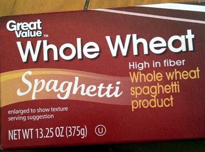 Whole Wheat Spaghetti Product, Spaghetti