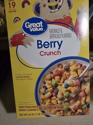 Berry Crunch Sweetened Corn And Oat Cereal, Berry Crunch