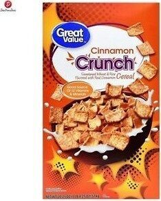 Cinnamon Crunch Sweetened Wheat And Rice Cereal, Cinnamon Crunch