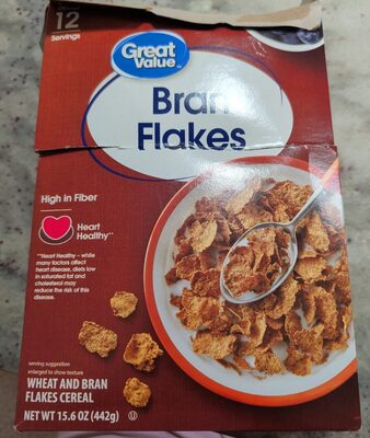 Wheat And Bran Flakes Cereal, Wheat And Bran
