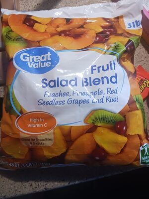 Fruit Salad Blend Peaches, Pineapple, Red Seedless Grapes And Kiwi, Fruit Salad Blend