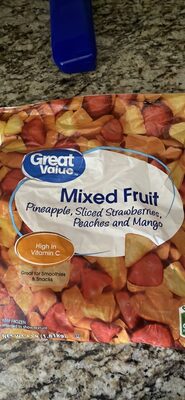 Mixed Fruit Pineapple, Sliced Strawberries, Peaches And Mango, Mixed Fruit
