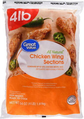 Ice Glazed Chicken Party Wings Flats & Drummettes, Ice Glazed