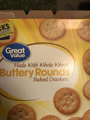 Buttery With Whole Wheat Flavored Crackers, Buttery With Whole Wheat