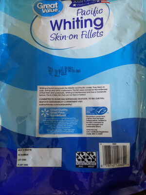 Wild Caught Pacific Whiting Skin-On Fillets