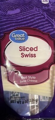 Swiss Deli Style Sliced Cheese, Swiss