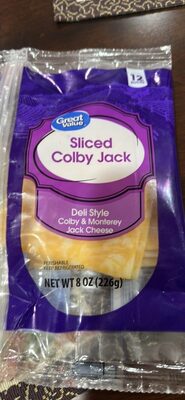 Colby Jack Colby & Monterey Jack Deli Style Sliced Cheese, Colby Jack