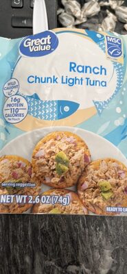 Ranch Chunk Light Wild Caught Tuna, Ranch Chunk Light