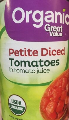 Organic Petite Diced Tomatoes In Tomato Juice, Tomato Juice