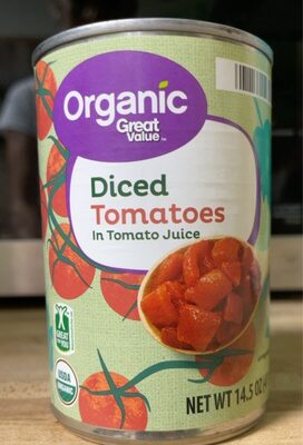 Organic Diced Tomatoes In Tomato Juice, Tomato Juice