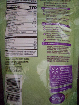 White Organic Quinoa, White