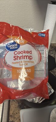 Peeled & Deveined, Tail-Off X-Small Cooked Shrimp