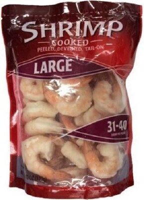 Peeled & Deveined Tail-On Large Cooked Shrimp