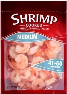 Peeled & Deveined, Tail-On Medium Cooked Shrimp