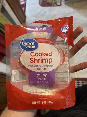 Peeled & Deveined, Tail-Off Small Cooked Shrimp