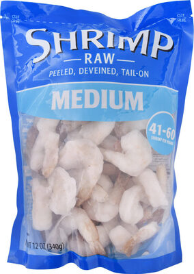Peeled & Deveined, Tail-On Medium Raw Shrimp