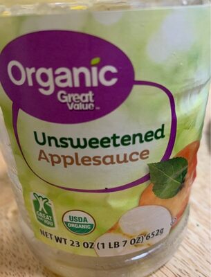 Unsweetened Organic Applesauce, Unsweetened