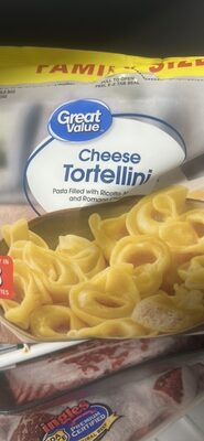 Cheese Tortellini Pasta Filled With Ricotta, Mozzarella, And Romano Cheeses, Cheese