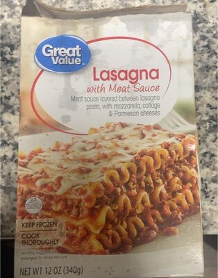 Lasagna With Meat Sauce Layered Between Lasagna Pasta, With Mozzarella, Cottage & Parmesan Cheeses, Meat Sauce