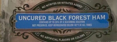 Uncured Black Forest Ham, Uncured Black Forest