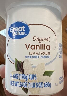 Original Vanilla Lowfat Yogurt, Original Vanilla