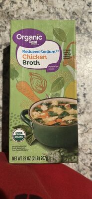 Chicken Organic Reduced Sodium Broth, Chicken