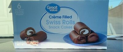 Creme Filled Swiss Rolls Snack Cakes, Creme Filled
