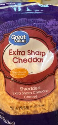 Extra Sharp Cheddar Shredded Cheese, Extra Sharp Cheddar