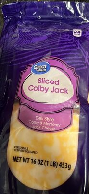 Colby Jack Colby & Monterey Jack Deli Style Sliced Cheese, Colby Jack