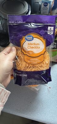 Medium Cheddar Shredded Cheese, Medium Cheddar