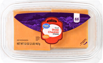 Sharp Cheddar Deli Style Sliced Cheese, Sharp Cheddar