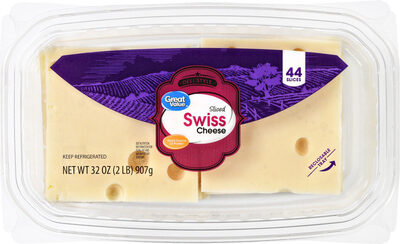 Swiss Deli Style Sliced Cheese, Swiss
